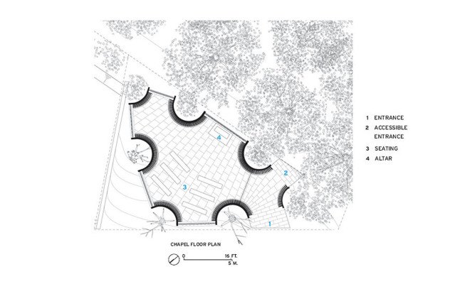 Sayama Forest Chapel, NAP Architects forest chapel, chapel like hands clasped in prayer in Japan, religious architecture in Japan, Sayama forest chapel in Japan, chapels in Japan, green chapels in Japan,