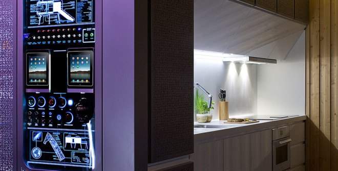 NOEM, Spaceship House, Spaceship House by NOEM, Class A energy certification, energy efficiency, Pyrenean wood, La Moraleja, UFO-like home, UFO home, prefab home, modular home, prefab architecture, modular architecture, sci-fi home,
