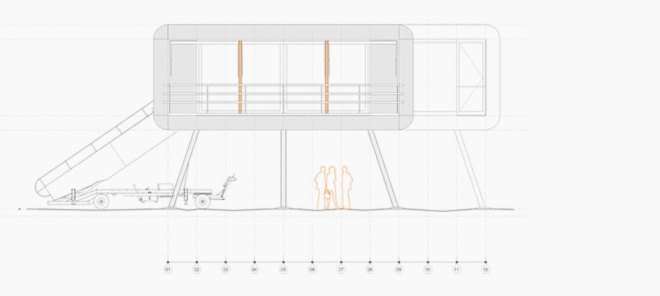 NOEM, Spaceship House, Spaceship House by NOEM, Class A energy certification, energy efficiency, Pyrenean wood, La Moraleja, UFO-like home, UFO home, prefab home, modular home, prefab architecture, modular architecture, sci-fi home,