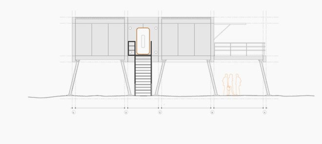 NOEM, Spaceship House, Spaceship House by NOEM, Class A energy certification, energy efficiency, Pyrenean wood, La Moraleja, UFO-like home, UFO home, prefab home, modular home, prefab architecture, modular architecture, sci-fi home,