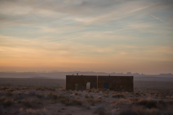 Design Build BLUFF, University of Colorado Denver, reclaimed wood, reclaimed barn wood, weathered steel, Colorado desert, Blue Mountains, Monument Valley, cabin, cabins, Navajo Nation, Mexican Water Chapter of the Navajo Nation,