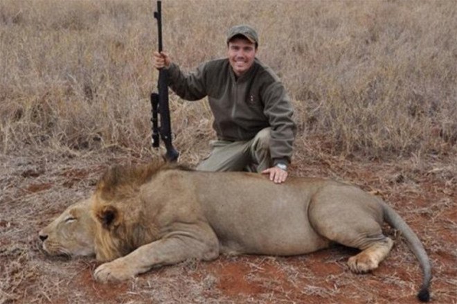 allen tarpley, american hunter, young children hunting, youth hunters, boys killing lions, twitter post boys first lion killed, lion hunting, lion killing