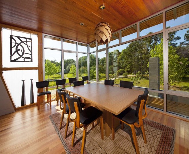 The Pond House at Ten Oaks Farm, The Pond House at Ten Oaks Farm by Michael Holly, Michael Holly architect, Holly & Smith Architects, Louisiana, net-zero, net-zero house, net-zero architecture, plus-energy, LEDs, energy star, spray-foam insulation, energy efficiency, solar power, geothermal power,