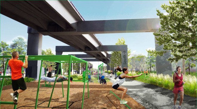 Meg Daly, Underline, Friends of the Underline, High Line, University of Miami School of Architecture, JCFO, James Corner Field Operations, Miami, Miami Metrorail, Miami park, Underline Miami, Underline linear park, Underline James Corner, Dadeland South Station, US1, bike paths