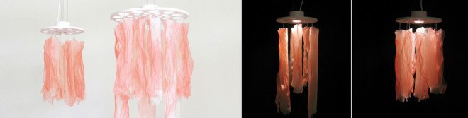 green lighting, lighting, lamps, decorative lamps, decorative lighting, decorative objects, art, sculpture, light sculpture, bioplastic, sustainable design, undulae, pendant lamps, table lamps, cornstarch, green design