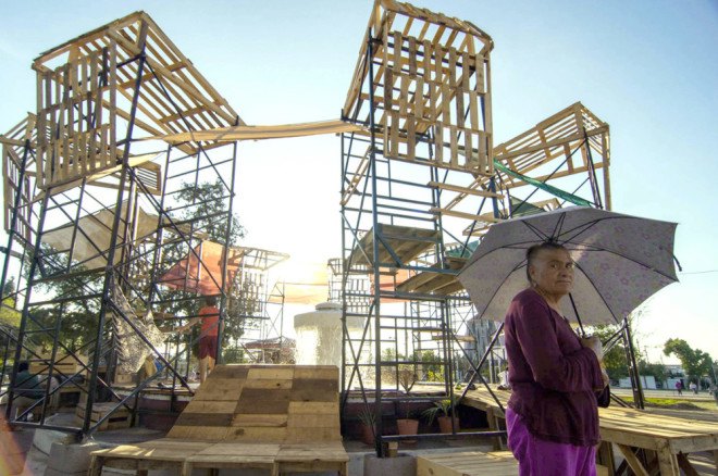 charrette, community charrette, Taller del Taller del Desierto, PKMN Architectures, Urueta Park, Chihuahua, fountain revitalization, park revitalization, community design workshop, community design, temporary installation, Urban Spa, Urban Spa by PKMN architectures,