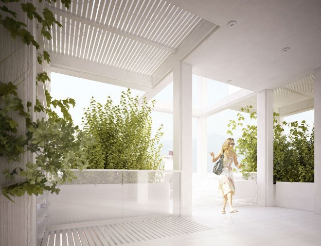 Penda, Vijayawada Garden Estate, green tower, residential tower, high-rise, rainwater collection, prefab housing, modular housing, vertical garden, green architecture, netural ventilation, customizable homes, India