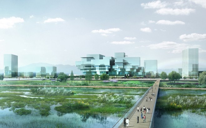 Xi’an, Xi’an Jiaotong University, Fengxi New Town, mixed use development, Dr. Helmut Bott, FARO*style, Silk Road plan, Xi’an Innovation Harbor, Xi’an Innovation Hub, Xi’an innovation hub and campus, urbanized science park,