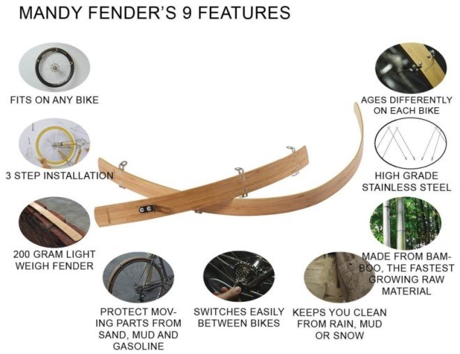 Bamboobee, Mandy Fenders, Bamboobee Mandy Fenders, memory film, bicycles, bicycle fenders, bamboo, bamboo fenders, reader submitted content