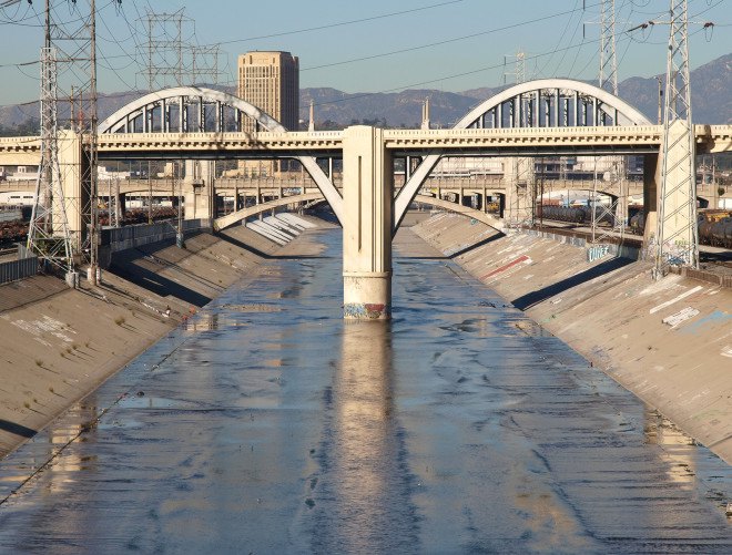 frank gehry, gehry partners, los angeles, los angeles river, la river, california drought, water reclamation, stormwater collection