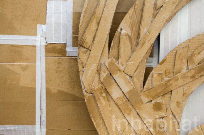 art installation, art of cardboard, Milan, pop-up, daniel gonzalez, temporary installation, cardboard, origami, Marselleria, paper architecture, paper artwork