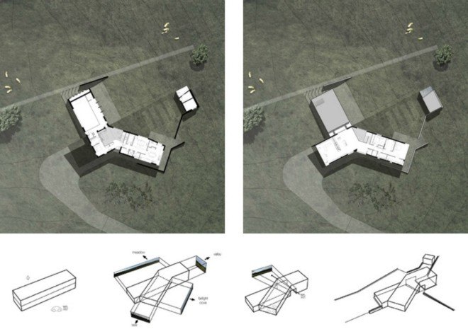 Alma-nac architects, Split House, for life home design, residential care home design, sustainable design, Fairlight, East Sussex, green design, country home design, accessible home design, country homes london, london architects, adaptable home design, subdividable home design, aging home care