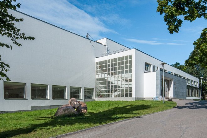 Alvar Aalto, Russia, restoration project, Finish architecture, wooden ceilings, skylights, wooden architecture, glass facade