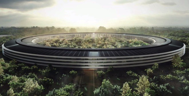 Apple Campus 2, Duncan Sinfield, Apple campus, Apple spaceship campus, drone video, aerial footage apple campus, Foster + Partners, Stee Jobs, Silicon Valley
