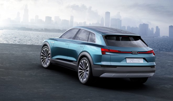 Audi, Audi e-tron quattro concept, 2015 frankfurt motor show, audi electric car, audi electric suv, tesla, tesla model s, audi q6, 2018 audi q6 e-tron, audi e-tron, green car, green suv, green transportation, electric suv, lithium-ion battery