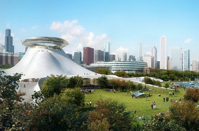 MAD Architects, George Lucas Museum, Studio Gang, SCAPE, Chicago museum, green design, urban design, lakefront design, Lake Michigan, Frank Gehry, George Lucas Museum of Narrative Art, Lucas Museum Chicago