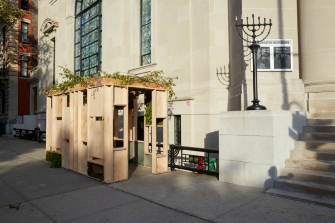 Doban Architecture, Congregation Beth Elohim, Sukkot, sukkah, brooklyn sukkah, sukkah design, urban design, nyc events, jewish holidays nyc, jewish design, jewish events 2015 nyc, temporary design, natural desing, eco design, architecture,