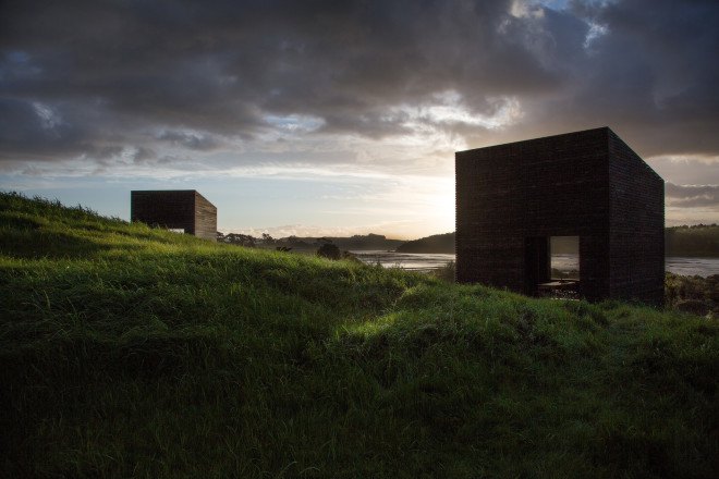 eyrie cabins, cheshire architects, new zealand vacation home, vacation cabins, tiny home, tiny house, tiny cabin