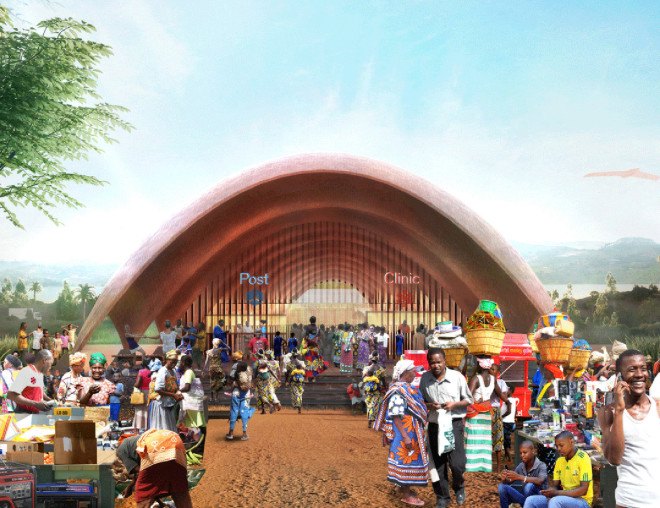drones, Droneport, Droneport by Foster + Partners, Lord Foster, Foster + Partners, Rwanda, East Africa, aid, medical supplies, drone deliver medical supplies, Blueline, Redline, Afrotech, unmanned flying vehicles, drone aid, drone saving lives