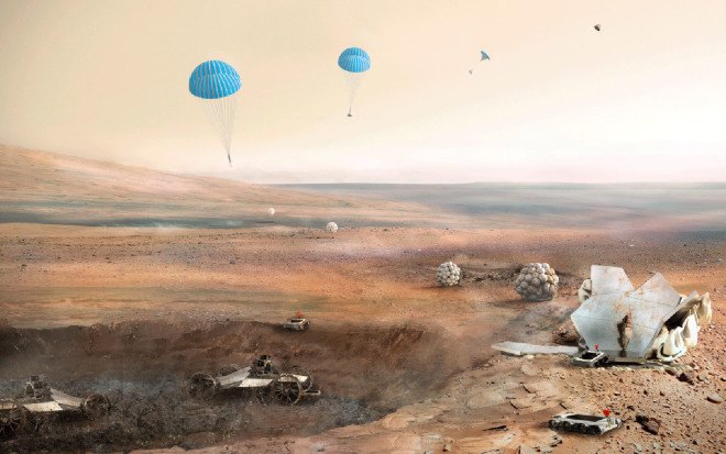 Foster+Partners, space habitat, Mars, Mars habitat, NASA, space travel, 3d printing, 3d printing technology, futuristic design, modular architecture, inflatable architecture