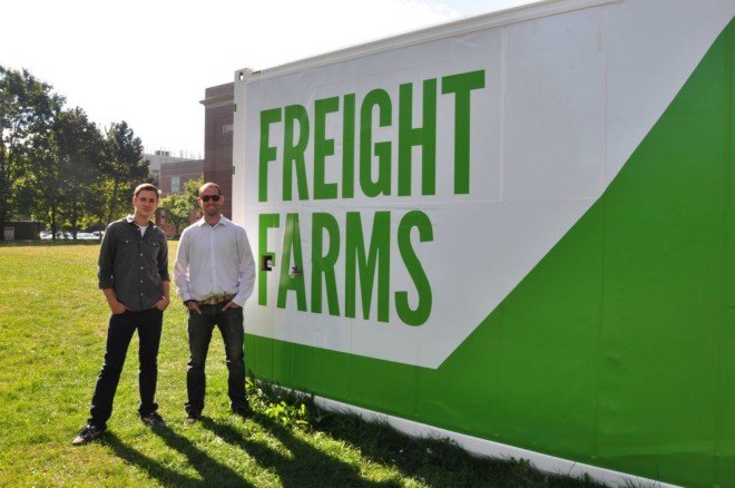 Freight Farm, Stony Brook University, hydroponic gardens, sustainable design, green design, hydroponic greenhouses, garden designs, university hydroponic projects, agriculture startup, year-round crops, hydroponic farm, Leafy Green Machine, farm-management technologies