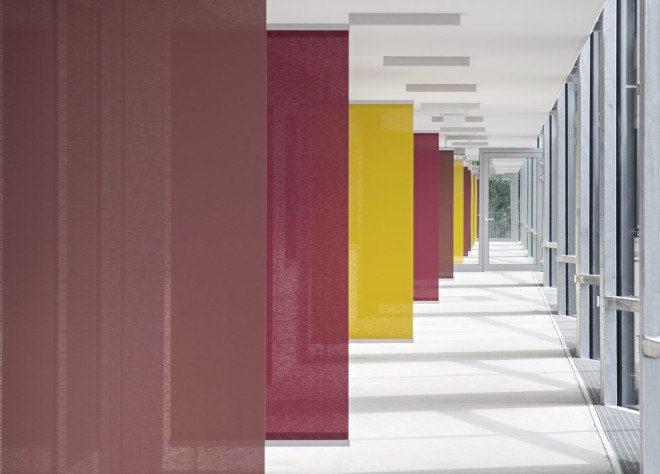 Glanhof housing, glass facade, multifamily housing, social housing, Austria, Architects Collective, solar design, solar panels, heat pump, geothermal, solar power, green architecture