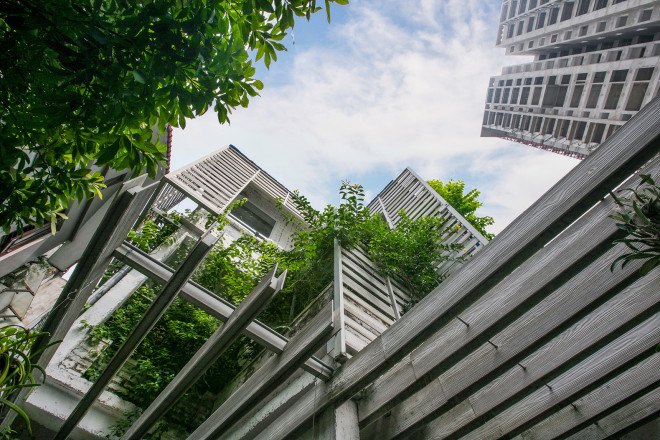 Studio 102, Hanoi, Vietnam, green renovation, living space, workspace, energy consumption, natural ventilation, reclaimed materials, natural lighting