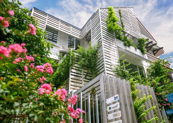 Studio 102, Hanoi, Vietnam, green renovation, living space, workspace, energy consumption, natural ventilation, reclaimed materials, natural lighting