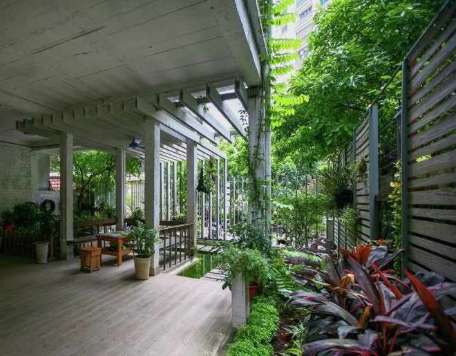 Studio 102, Hanoi, Vietnam, green renovation, living space, workspace, energy consumption, natural ventilation, reclaimed materials, natural lighting