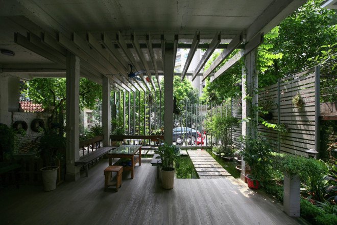 Studio 102, Hanoi, Vietnam, green renovation, living space, workspace, energy consumption, natural ventilation, reclaimed materials, natural lighting