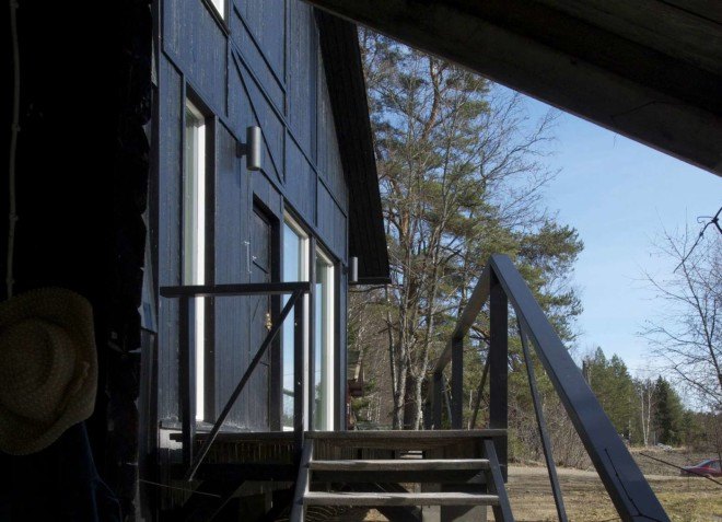 Samurai House, Helsinkizurich architects, Villa Samurai, Finnish architecture, home design, pitched roof, slanted roof, villa samurai roof design, roof design, green design, sustainable design, wooden homes, home renovation, log homes, log cabins