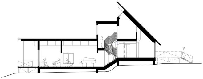 Samurai House, Helsinkizurich architects, Villa Samurai, Finnish architecture, home design, pitched roof, slanted roof, villa samurai roof design, roof design, green design, sustainable design, wooden homes, home renovation, log homes, log cabins