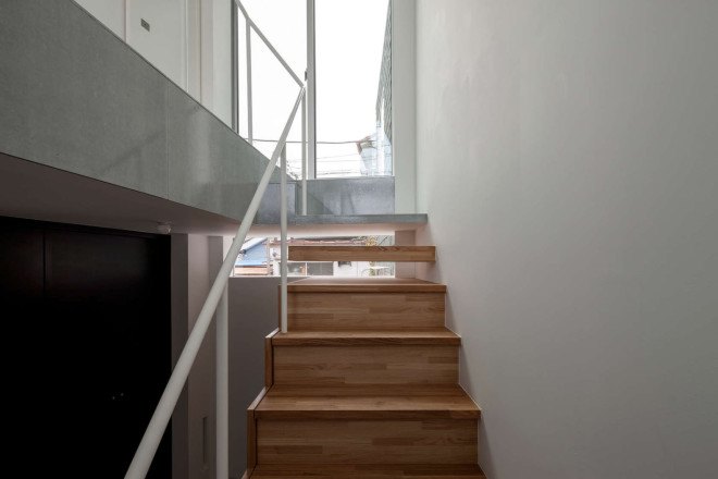 Housecut, Starpilots, Japan, Tokyo, pitched roof, natural light, shingles, wood flooring, transparent facade, daylit spaces, green architecture, Japanese architecture