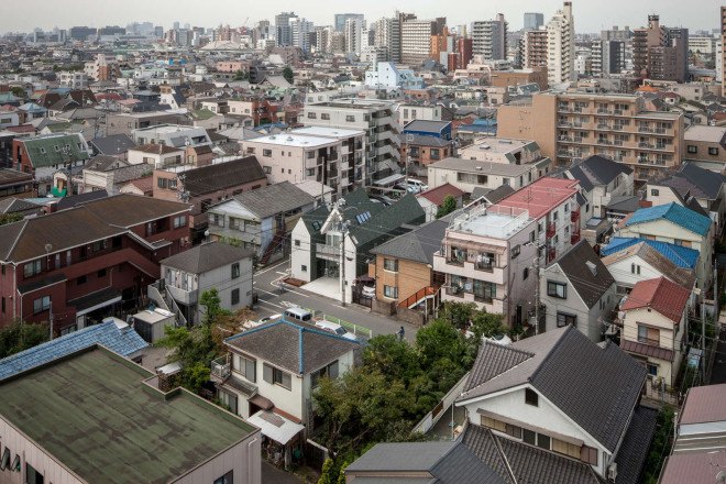 Housecut, Starpilots, Japan, Tokyo, pitched roof, natural light, shingles, wood flooring, transparent facade, daylit spaces, green architecture, Japanese architecture