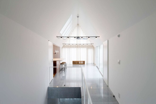 Housecut, Starpilots, Japan, Tokyo, pitched roof, natural light, shingles, wood flooring, transparent facade, daylit spaces, green architecture, Japanese architecture