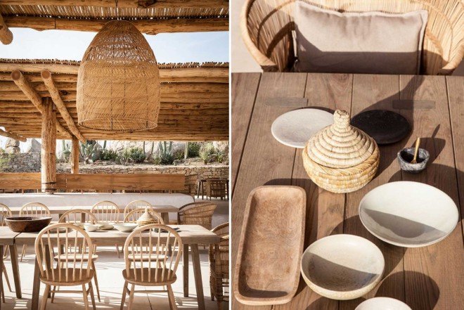K-Studio, natural materials, Greece, Scorpios, Mykonos, Lambs and Lions, Michael Schickinger, Annabell Kutucu, Cycladic architecture, seaside hotel,
