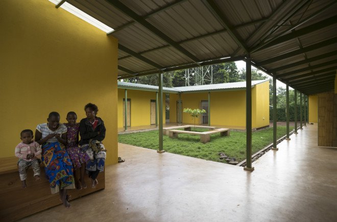 Ukumbi, Shelter House, Shelter House by Hollmén Reuter Sandman Architects, Hollmén Reuter Sandman Architects, KWIECO, Kilimanjaro region, gender based violence, Kilimanjaro Women Information Exchange and Consultancy Organization, recycled materials, solar water heater, renewable energy, natural ventilation, minimal environmental impact, kanga skirt, bamboo, banana leaves,