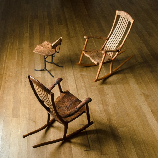 Furniture, green furniture, green design, wood, woodworking, salvaged wood, salvaged material, green material, renwick gallery, craft, Erickson woodworking, Smithsonian Renwick gallery, LA county museum of art, California central valley, handmade furniture