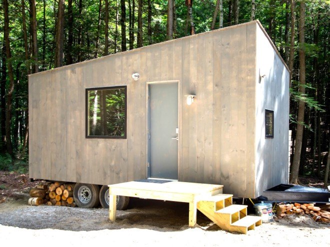 Lorraine, Getaway, Getaway startup, Ovida, Lorraine tiny house, tiny house, tiny houses, rent a tiny house, Harvard student startup, Harvard student tiny house, Harvard student Getaway, Harvard Getaway startup, composting toilet, tiny home, off grid home, solar powered home, closed water system