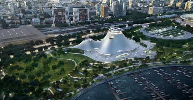 MAD Architects, George Lucas Museum, Studio Gang, SCAPE, Chicago museum, green design, urban design, lakefront design, Lake Michigan, Frank Gehry, George Lucas Museum of Narrative Art, Lucas Museum Chicago