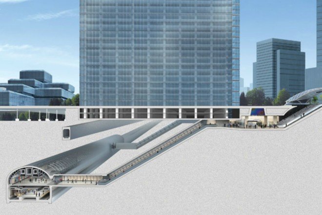 34 St-Hudson Yards, 7 Station nyc, Metropolitan Transportation Authority,New York City, NYC MTA, metro transit, Line 7, hudson yards, nyc subway extension, nyc subway, underground construction, Dattner Architects, Parsons Brinkerhoff, public transit, public transportation, urban design, subway design, nyc subway