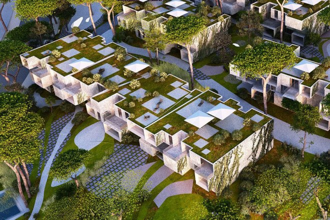 social housing, modular housing, modular architecture, prefab, prefab architecture, green architecture, Tangier, Morocco, perforated facade, shading system, natural ventilation, natural lighting, Malka Architecture