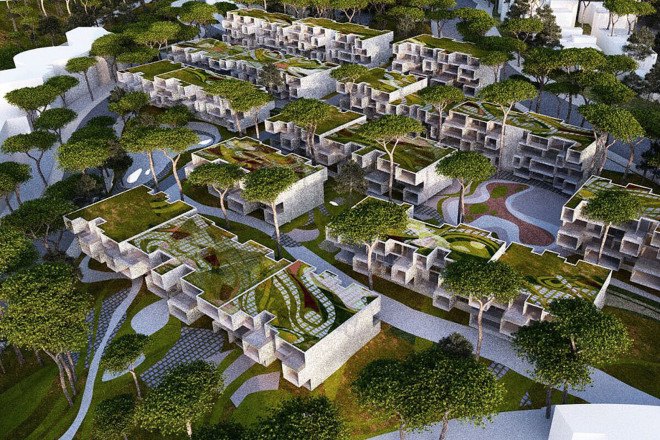 social housing, modular housing, modular architecture, prefab, prefab architecture, green architecture, Tangier, Morocco, perforated facade, shading system, natural ventilation, natural lighting, Malka Architecture
