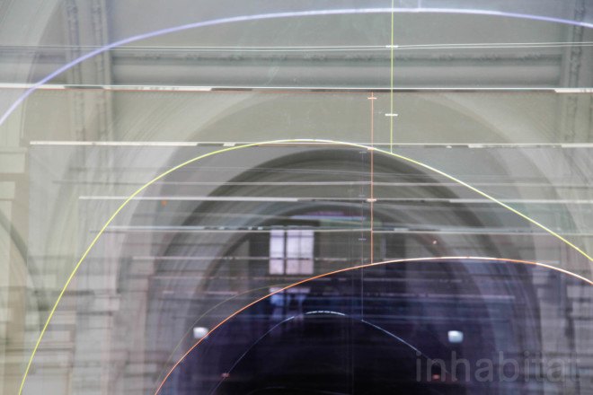 Mise-en-abyme, London Design Festival, Renaissance, acrylic panels, optical illusion, one point perspective, V&A, Victoria and Albert Museum, London Design Festival 2015, Laetitia de Allegri, Matteo Fogale, Johnson tiles, Mise-en-Abyme by Laetitia de Allegri and Matteo Fogale