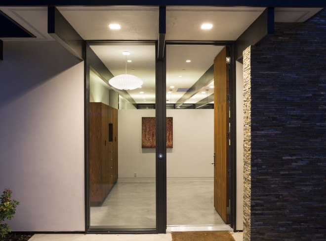 Klopf Architects, Eichler homes, energy efficient architecture, floor-to-ceiling windows, open layout, green architecture, skylights, green interior