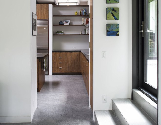 Klopf Architects, Eichler homes, energy efficient architecture, floor-to-ceiling windows, open layout, green architecture, skylights, green interior
