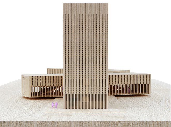 Penda, new bauhaus museum, green museum, transformable architecture, rotating building, public spaces, public park, Dessau, Bauhaus, Berlin, green architecture, architecture competition