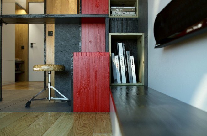 One Studio, microapartment, tiny homes, ukraine architecture, architecture, micro architecture, urhan desing, micro units, green design, sustainable design, 18 square meter apartment, Kharkov, Ukraine, space saving tips, efficient storage, micro abode