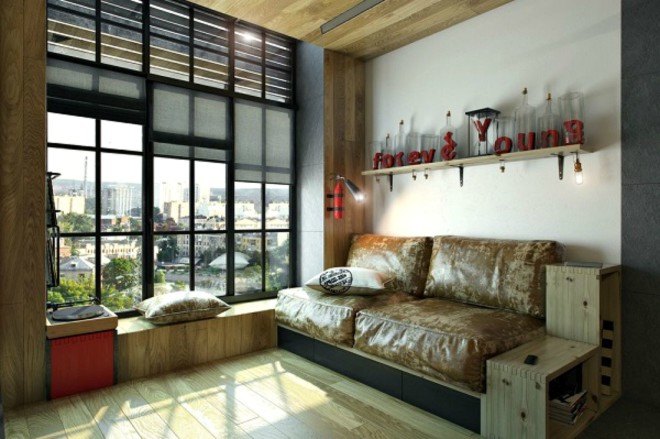 One Studio, microapartment, tiny homes, ukraine architecture, architecture, micro architecture, urhan desing, micro units, green design, sustainable design, 18 square meter apartment, Kharkov, Ukraine, space saving tips, efficient storage, micro abode