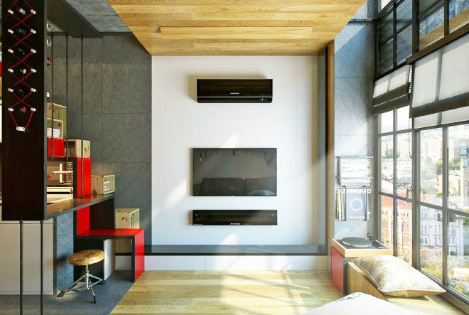 One Studio, microapartment, tiny homes, ukraine architecture, architecture, micro architecture, urhan desing, micro units, green design, sustainable design, 18 square meter apartment, Kharkov, Ukraine, space saving tips, efficient storage, micro abode, weigh lifter's tiny home, surprising comfort in tiny home